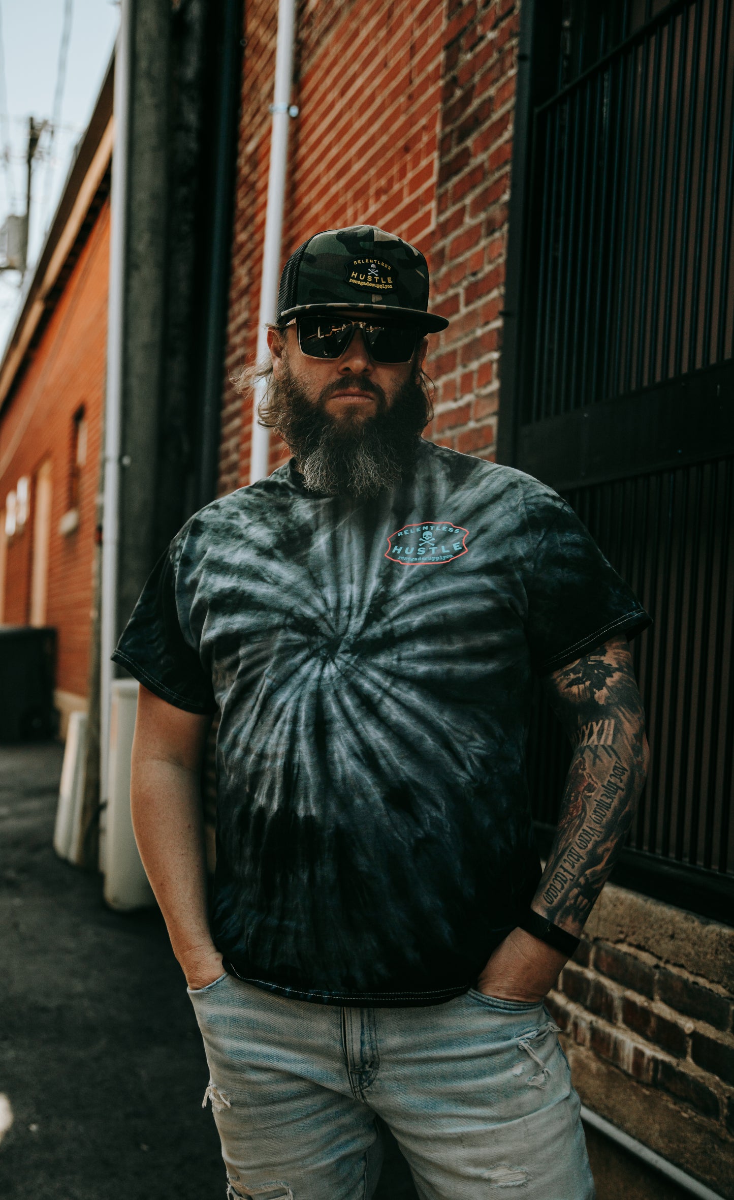 Tie Dye Relentless Hustle - Short Sleeve Shirt