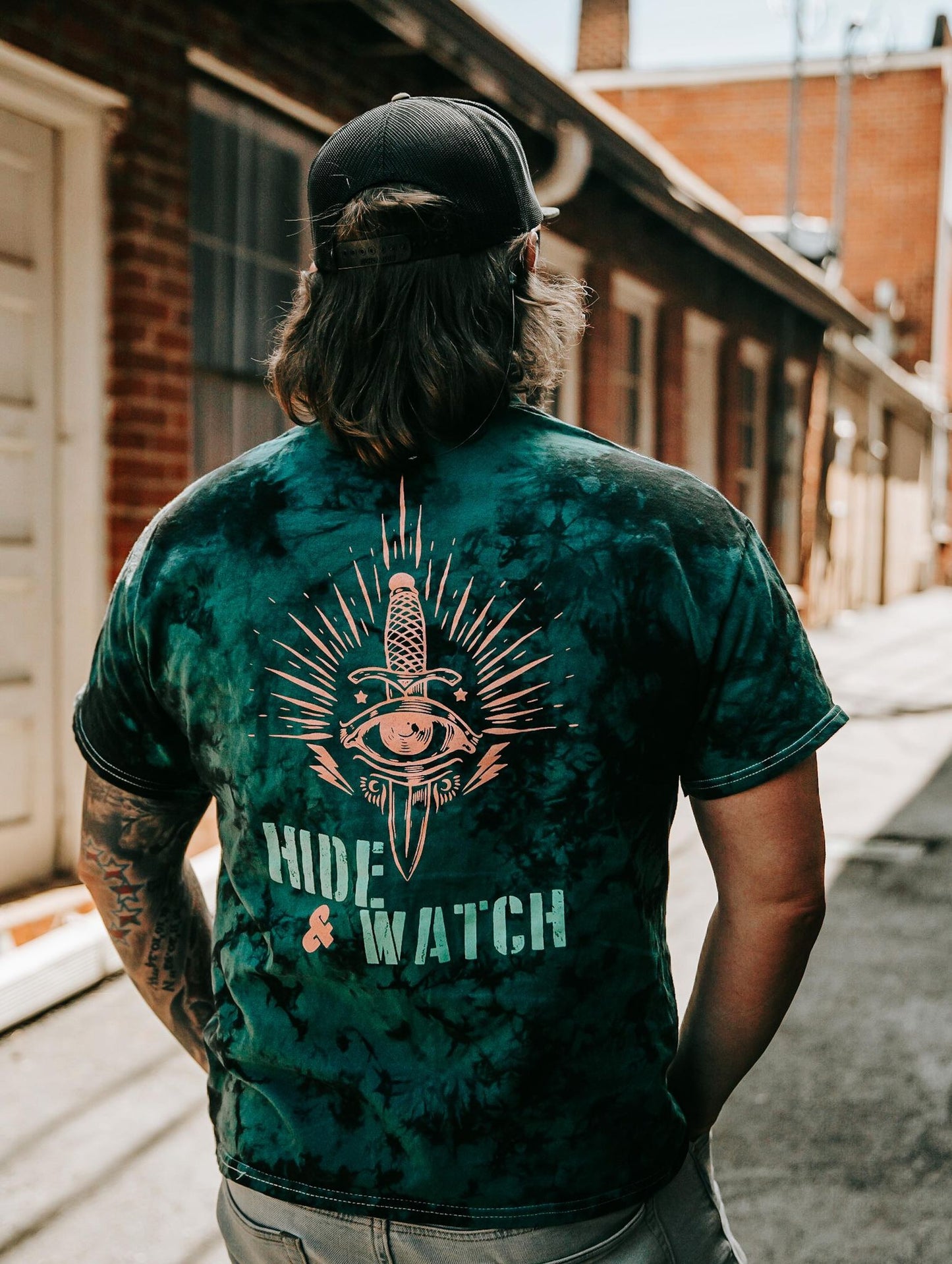 Tie Dye Hide & Watch - Short Sleeve Shirt