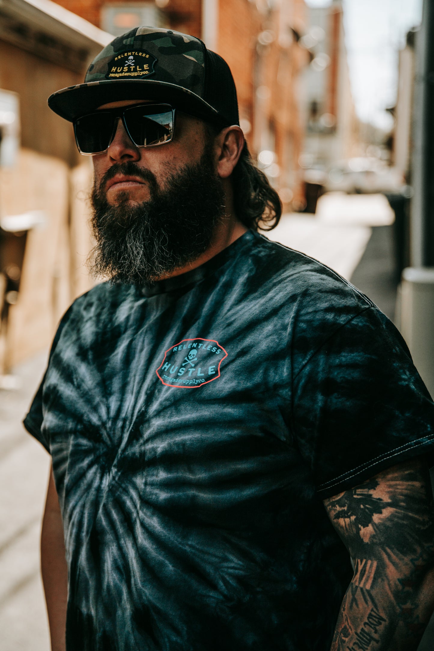 Tie Dye Relentless Hustle - Short Sleeve Shirt